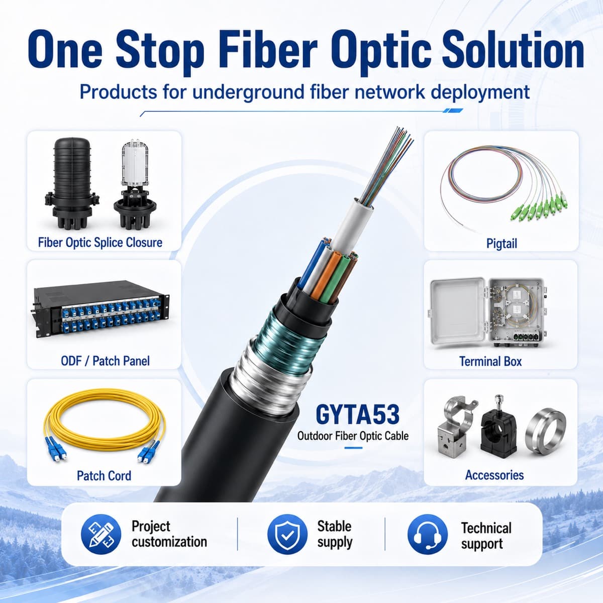 Como elegir cable de fibra optica armado o enterrado directo